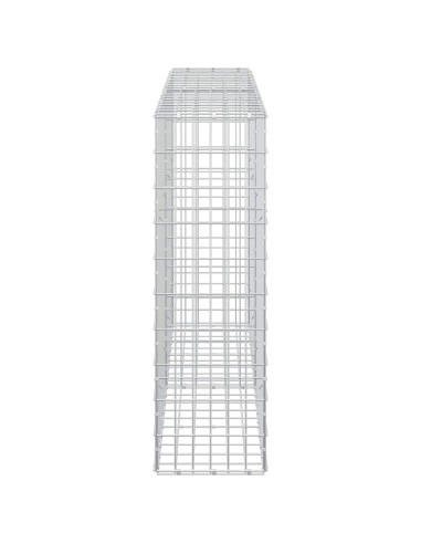Gabione con Filo da 5 mm e Rete da 5x10 cm 200x30x100 cm