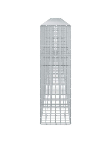 Gabione con Filo da 5 mm e Rete da 5x10 cm 1150x30x100 cm