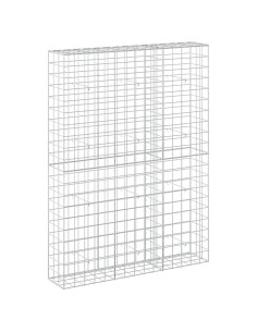 Gabione con filo da 5 mm e rete 10x10 cm 150x30x200 cm 2