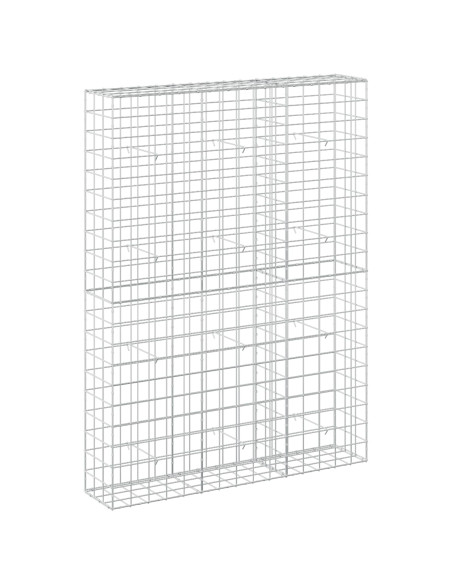 Gabione con filo da 5 mm e rete 10x10 cm 150x30x200 cm
