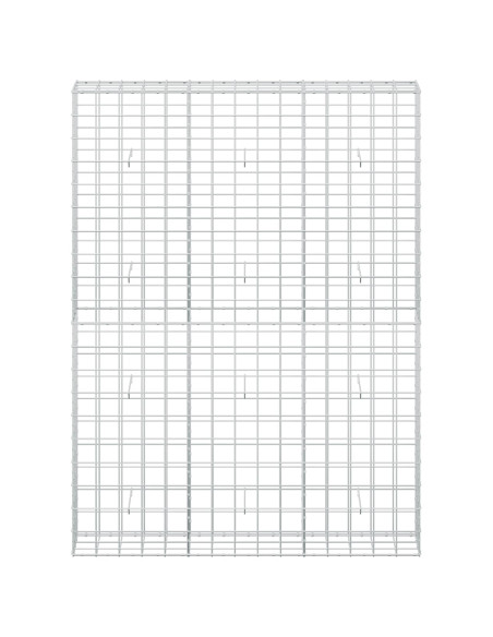 Gabione con filo da 5 mm e rete 10x10 cm 150x30x200 cm