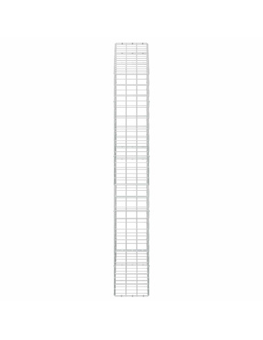 Gabione con filo da 5 mm e rete 10x10 cm 150x30x200 cm