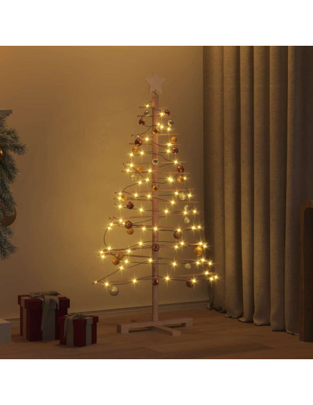 Albero di Natale in legno Marrone 125 cm Bambù