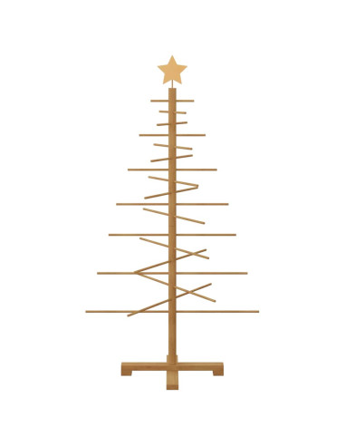 Albero di Natale in legno Marrone 125 cm Bambù