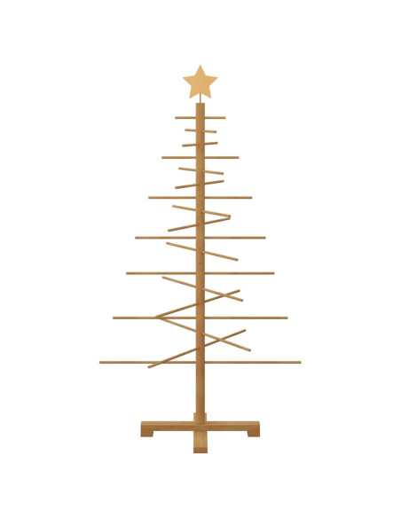 Albero di Natale in legno Marrone 125 cm Bambù