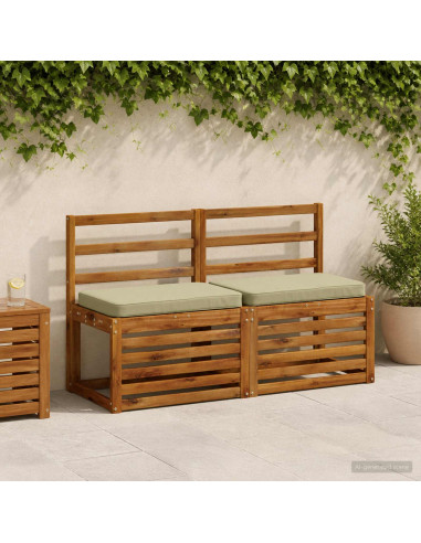 Cuscini per Panchina a 2 Pezzi VUGHT 2 pcs 100% Poliestere