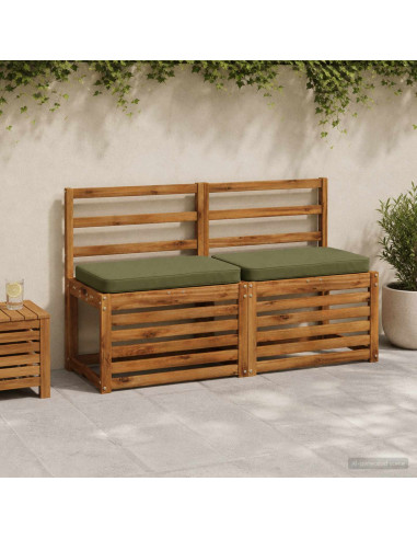 Cuscini per Panchina a 2 Pezzi VUGHT 2 pcs 100% Poliestere