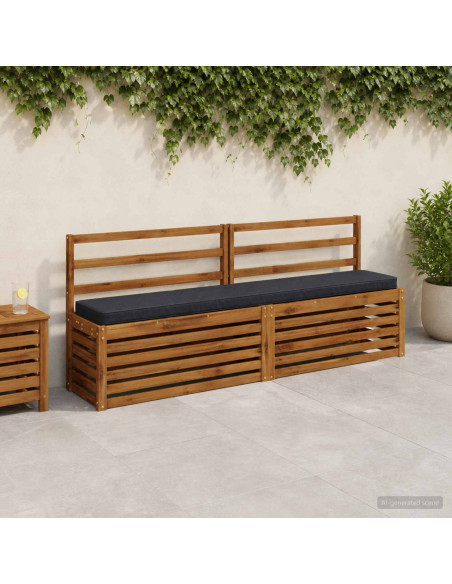 Cuscino per Panchina a 1 Pezzo VUGHT 100% Poliestere Blu Scuro