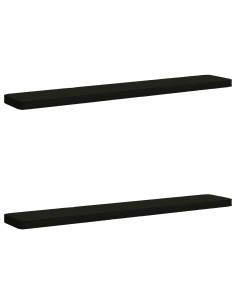 Cuscini per Panchina a 2 Pezzi VUGHT 2 pcs 100% Poliestere Nero 2