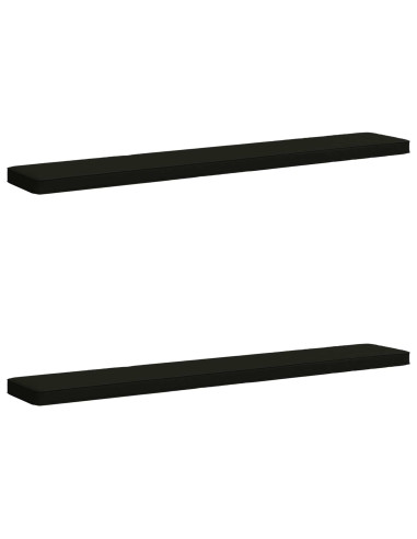 Cuscini per Panchina a 2 Pezzi VUGHT 2 pcs 100% Poliestere Nero