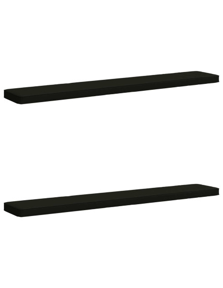 Cuscini per Panchina a 2 Pezzi VUGHT 2 pcs 100% Poliestere Nero