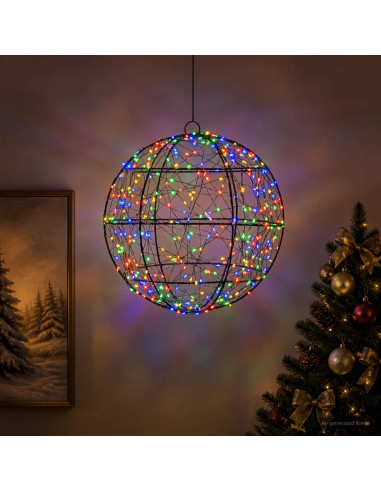 Luce a punta di Natale 300 LED Multicolore Ø 30 x 32 cm