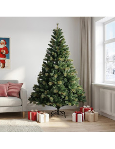 Albero di Natale Artificiale con Rami Pieghevoli 210 cm