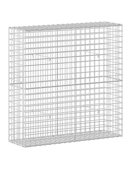 Gabione con filo da 5 mm e rete da 5x5 cm 100x30x100 cm