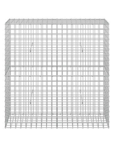 Gabione con filo da 5 mm e rete da 5x5 cm 100x30x100 cm