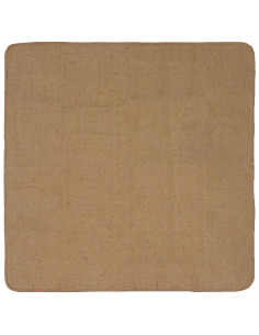 Tappeto da Area Marrone Chiaro 160 x 160 cm Juta
