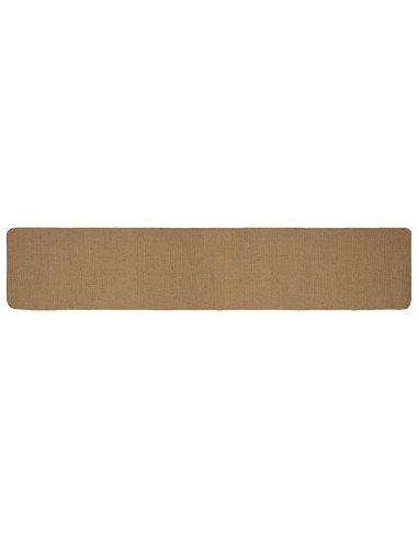Tappeto da Area Marrone Chiaro 80 x 400 cm Juta