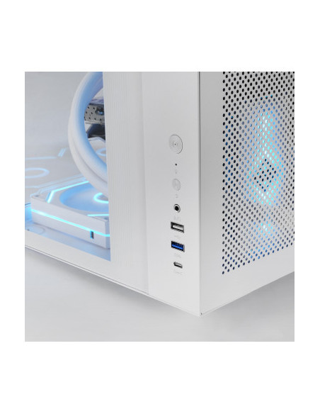 MARSGAMING CASE MID TOWER MC-INFINIOLITE WHITE DOPPIA CAMERA FULL ROUNDED T