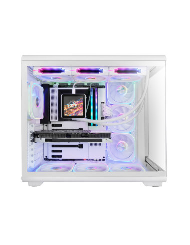 MARSGAMING CASE MID TOWER MC-REVMAX WHITE 11.8'' IPS TG 4xRGB REV