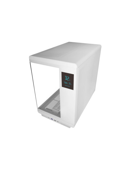 MARSGAMING CASE MID TOWER MC-REVPRO WHITE 4.3'' LCD TG 4xRGB REV