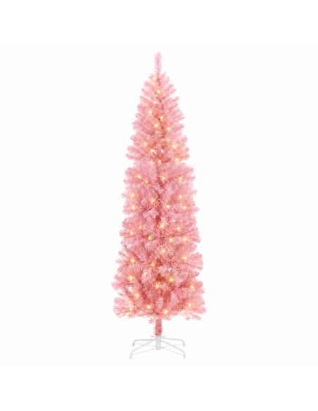 Albero di Natale Artificiale Sottile 240 cm 300 LED
