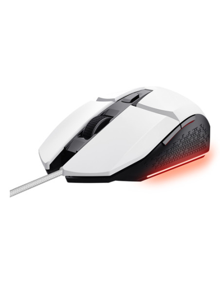 TRUST MOUSE GAMING PER PS5 ILLUMINATO CABLATO 6.400DPI ACELLERAZIONE 20G - GXT109PS FELOX BIANCO