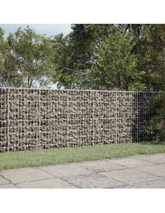 Gabione con Filo da 3,5 mm e Rete da 5x10 cm 250x30x100 cm