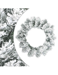 Ghirlanda di Natale Bianco Ø 30 cm PVC 2