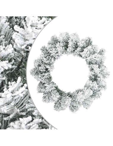 Ghirlanda di Natale Bianco Ø 30 cm PVC