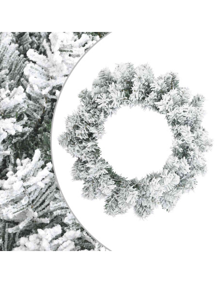Ghirlanda di Natale Bianco Ø 30 cm PVC