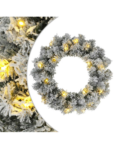 Ghirlanda di Natale Bianco Ø 50 cm PVC 25 LED