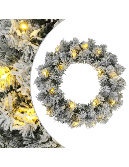 Ghirlanda di Natale Bianco Ø 50 cm PVC 25 LED