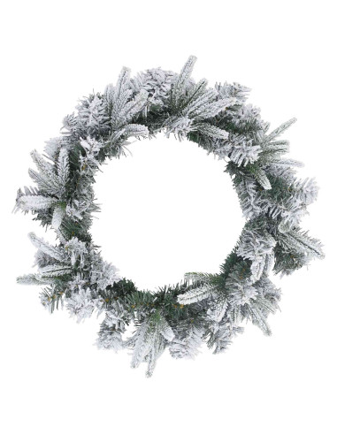 Ghirlanda di Natale Bianco Ø 30 cm PVC e PE
