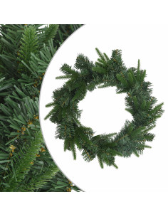 Ghirlanda di Natale Verde Ø 50 cm PVC e PE 2