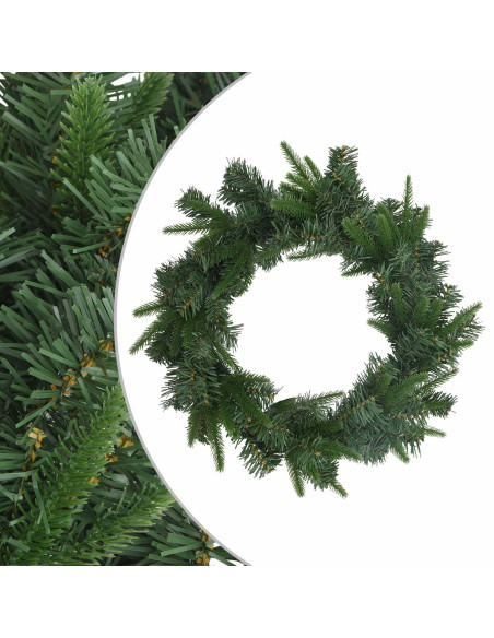 Ghirlanda di Natale Verde Ø 30 cm PVC e PE