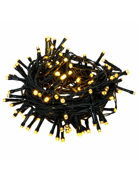 Ghirlanda di Natale Verde Ø 50 cm PVC e PE 25 LED
