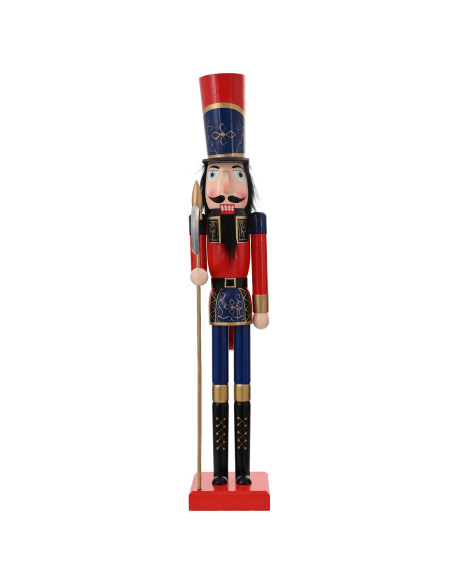 Schiaccianoci di Natale TURKU Rosso e nero 91 cm