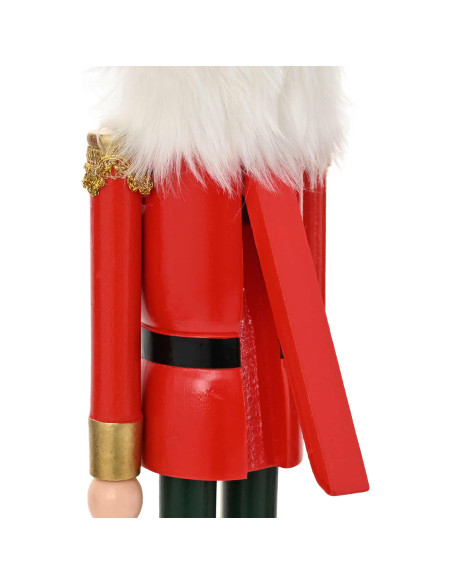 Schiaccianoci di Natale TURKU Rosso e Nero 50 cm