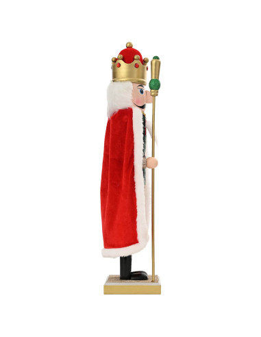 Schiaccianoci di Natale TURKU Rosso e Nero 50 cm