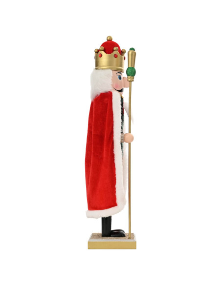 Schiaccianoci di Natale TURKU Rosso e Nero 50 cm