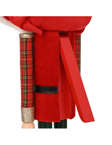 Schiaccianoci di Natale TURKU Rosso e Nero 50 cm