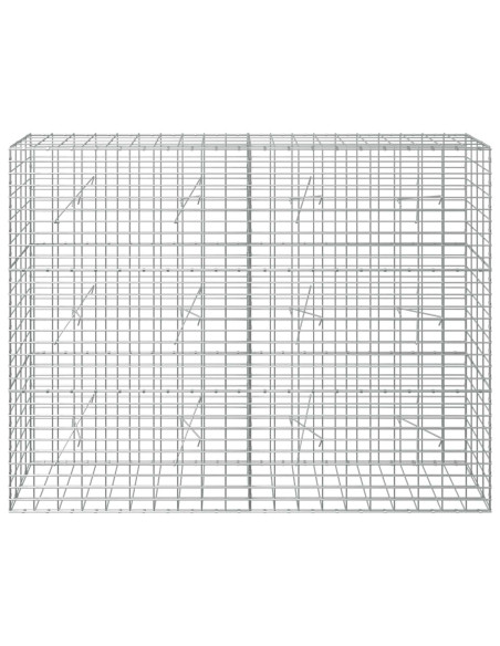 Gabione con Filo da 5 mm e Rete da 5x10 cm 200x20x150 cm