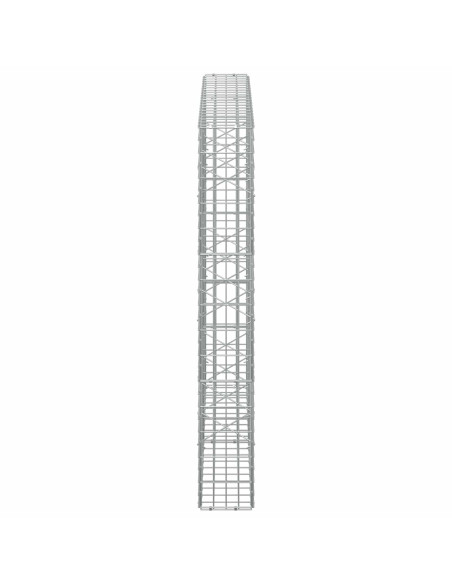 Gabione con Filo da 5 mm e Rete da 5x10 cm 200x20x150 cm