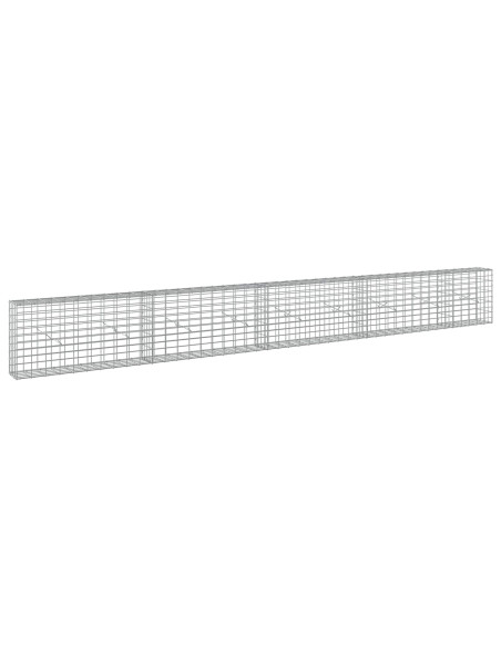 Gabione con Filo da 5 mm e Rete da 5x10 cm 450x20x50 cm