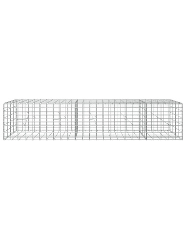 Gabione con Filo da 5 mm e Rete da 5x10 cm 250x20x50 cm