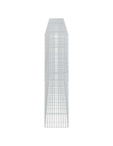 Gabione con Filo da 5 mm e Rete da 5x10 cm 600x50x200 cm