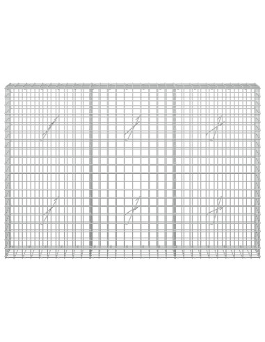 Gabion con Filo da 3,5 mm e Maglia da 5x5 cm 150x20x100 cm