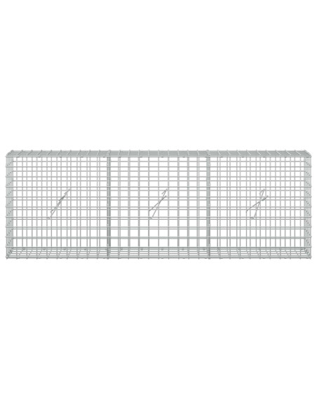 Gabion con Filo da 3,5 mm e Maglia da 5x5 cm 150x20x50 cm
