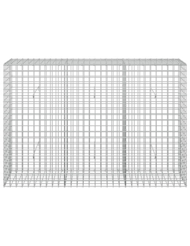 Gabion con Filo da 3,5 mm e Maglia da 5x5 cm 150x30x100 cm