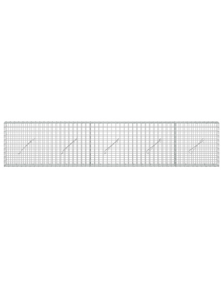 Gabion con Filo da 3,5 mm e Maglia da 5x5 cm 250x10x50 cm